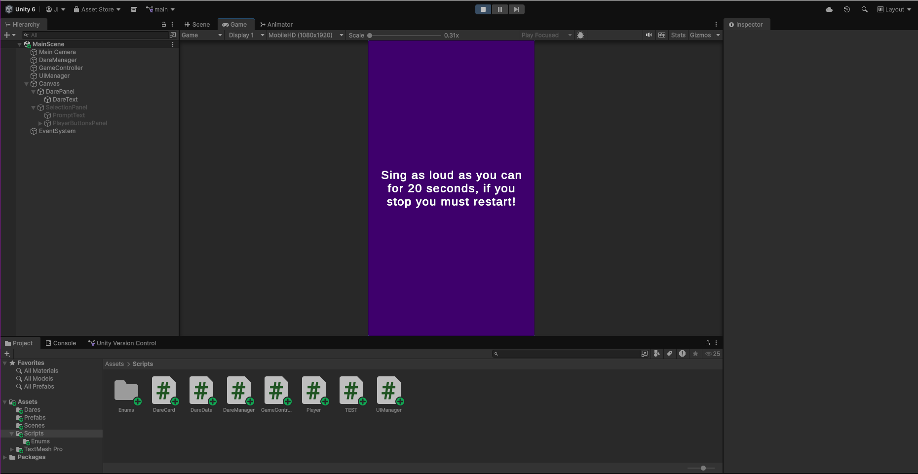 Adrenaline Unity development screenshot